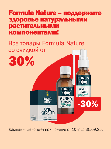 Formula Nature tooted vähemalt -30%