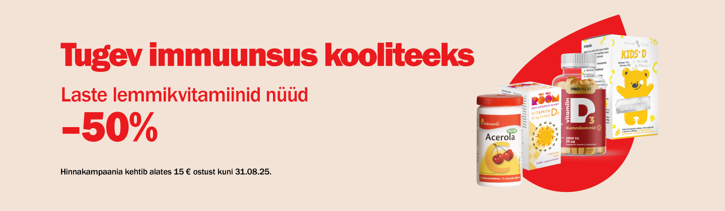 Laste lemmikvitamiinid -50%
