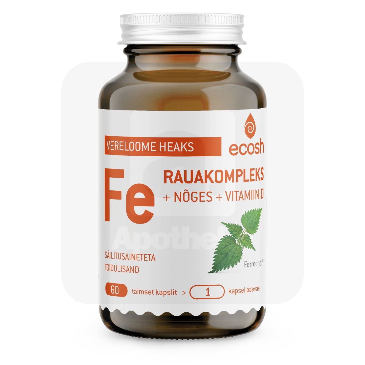 ECOSH RAUAKOMPLEKS+NÕGES+VITAMIINID KAPSLID N60 - Изображение товара