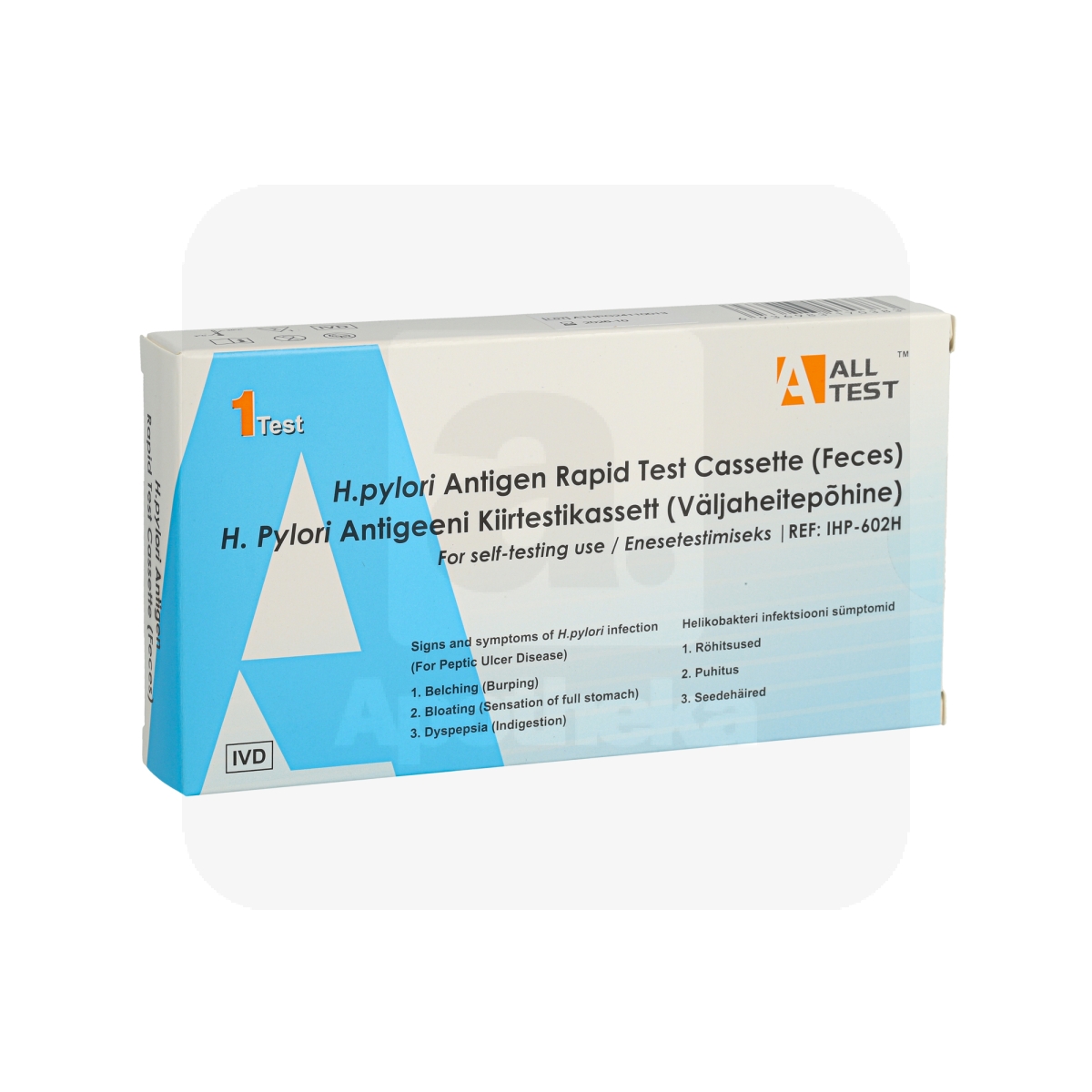 ALLTEST KIIRTEST HELIKOBAKTERI TUVASTAMISEKS N1 - Изображение товара