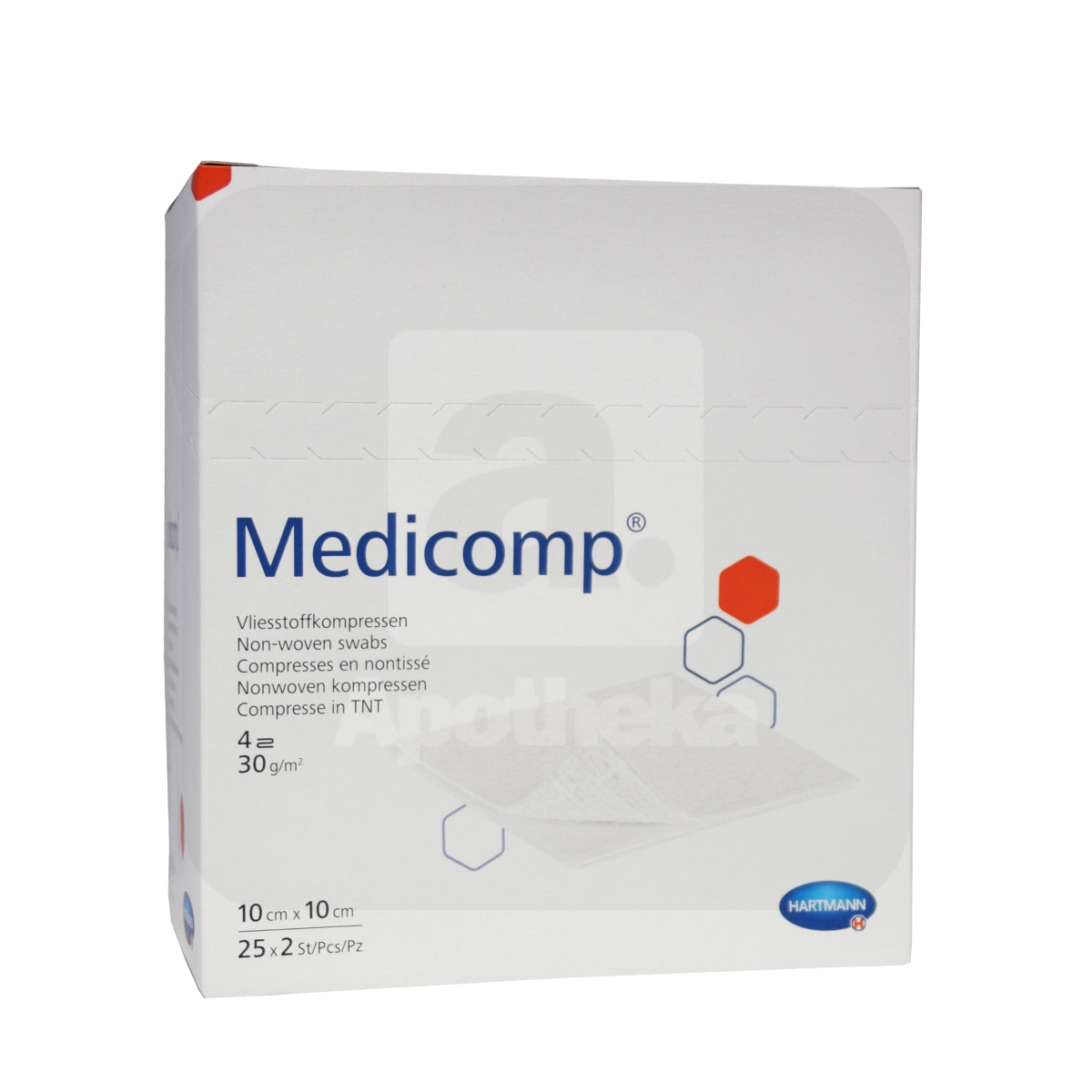 MEDICOMP TAMPOONID STERIILSED 10X10CM N25X2(4KIHTI) /411064/