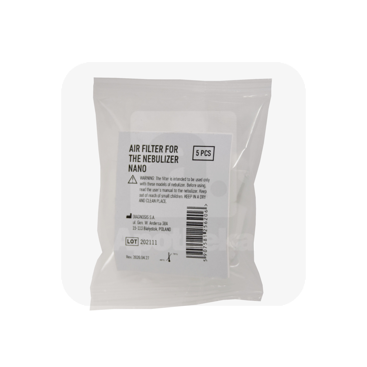 KOMPRESSOR-NEBULISAATOR DIAGNOSTIC NANO FILTRID N5 - Изображение товара