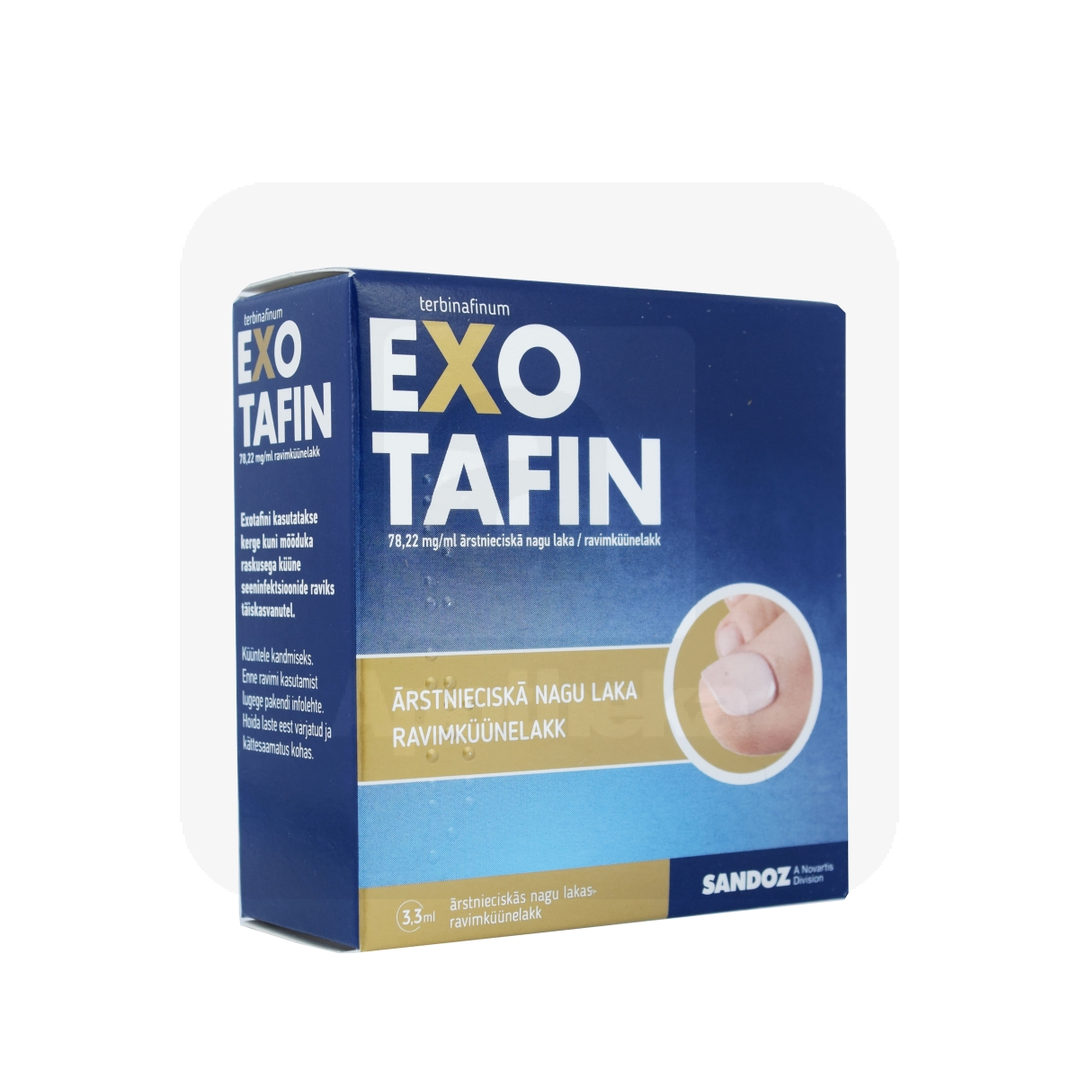 EXOTAFIN RAVIMKÜÜNELAKK 78,22MG/ML 3,3ML N1 - Изображение товара