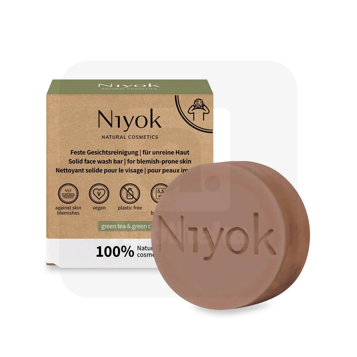 NIYOK TAHKE NÄOPUHASTUSVAHEND PROBLEEMSELE NAHALE 80G - Изображение товара