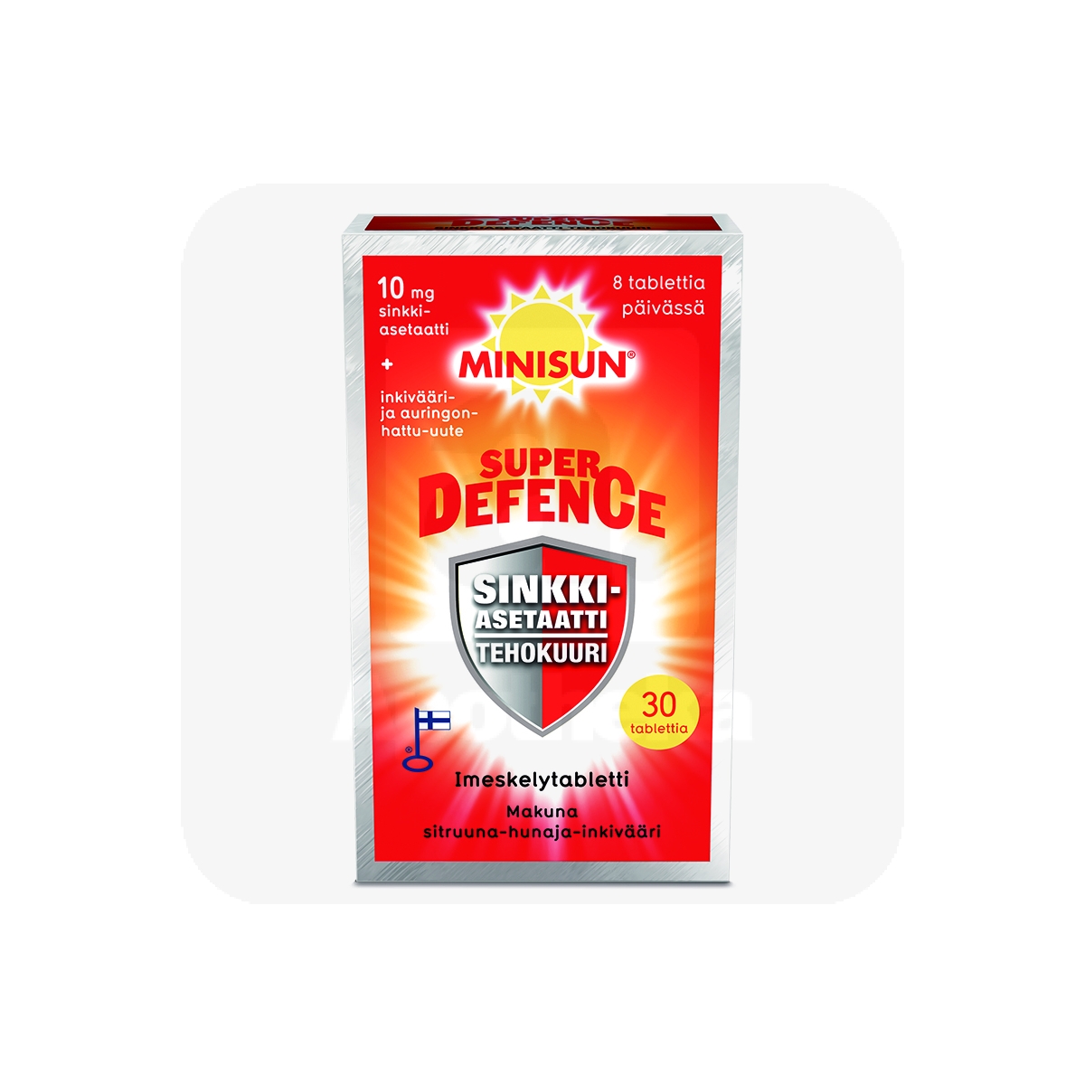 MINISUN SUPER DEFENCE ZN+ECHINACEA+INGVER NÄRIMISTBL N30 - Изображение товара