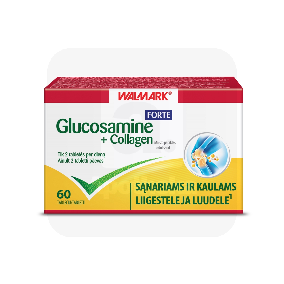 WALMARK GLUCOSAMINE+COLLAGEN FORTE TBL N60 - Изображение товара