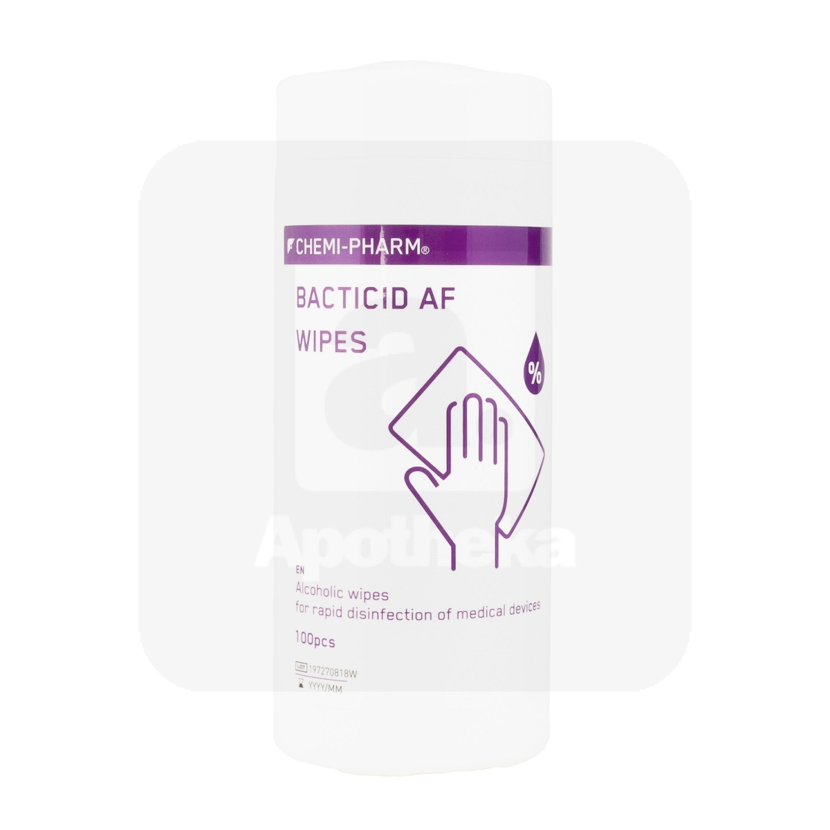 CHEMIPHARM BACTICID AF WIPES SALVRÄTIKUD N100 (PURGIS) - Изображение товара