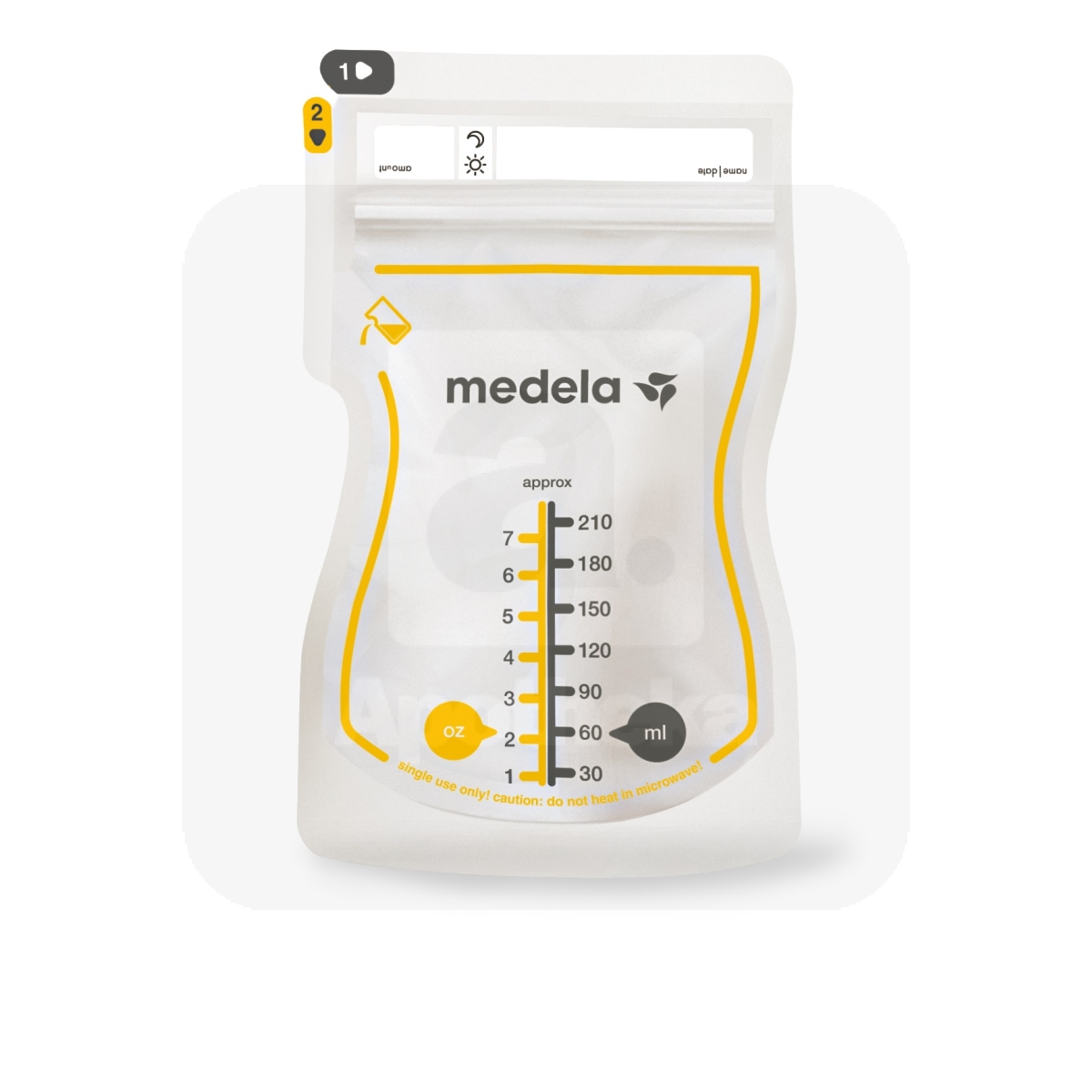 MEDELA BF RINNAPIIMA SÄILITUSKOTID 210ML N25 - Изображение товара