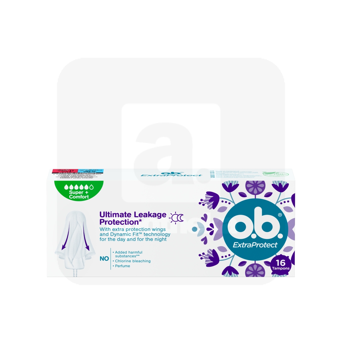 O.B. HÜG TAMPOONID EXTRA PROTECT SUPER+ N16 - Изображение товара