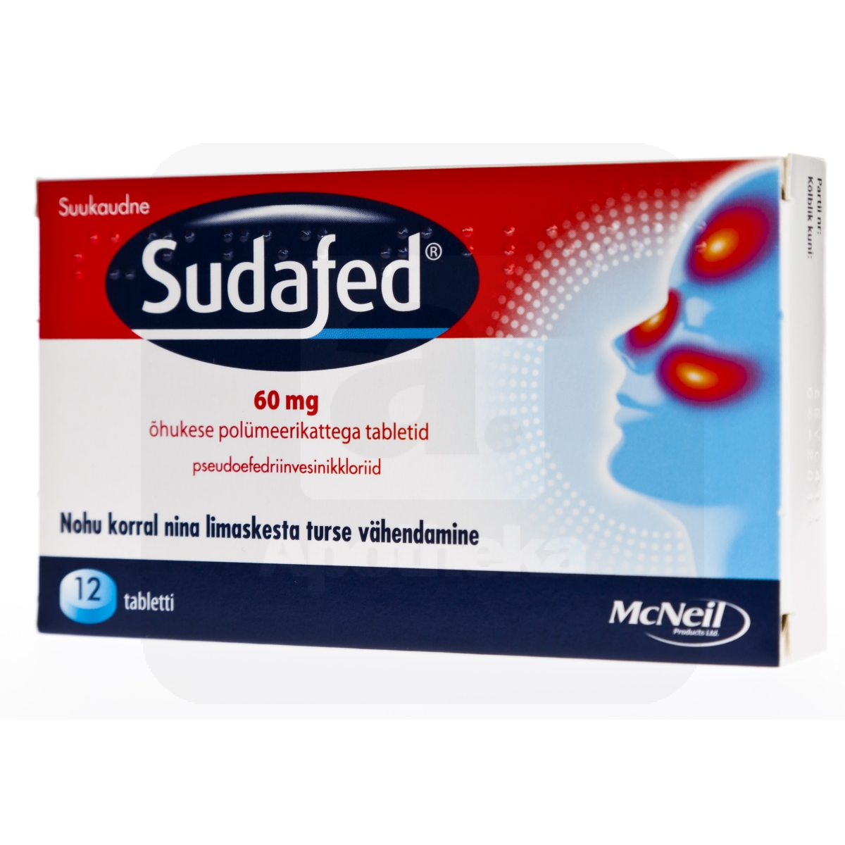 SUDAFED TBL 60MG N12 - Изображение товара