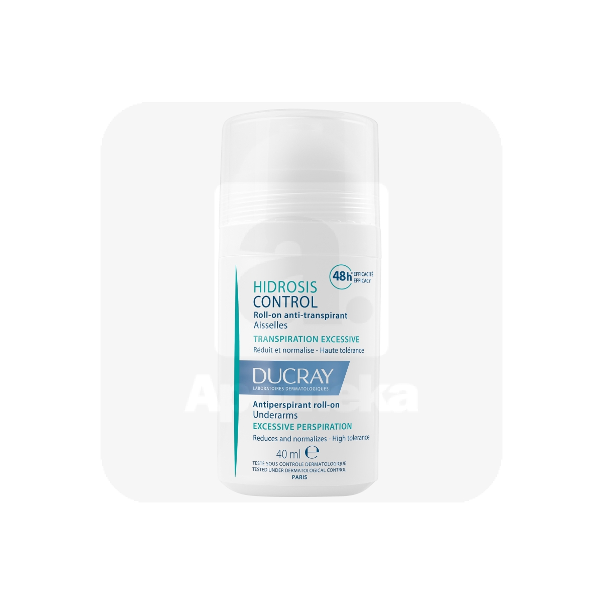 DUCRAY HIDROSIS CONTROL DEODORANT ROLL-ON 40ML - Изображение товара