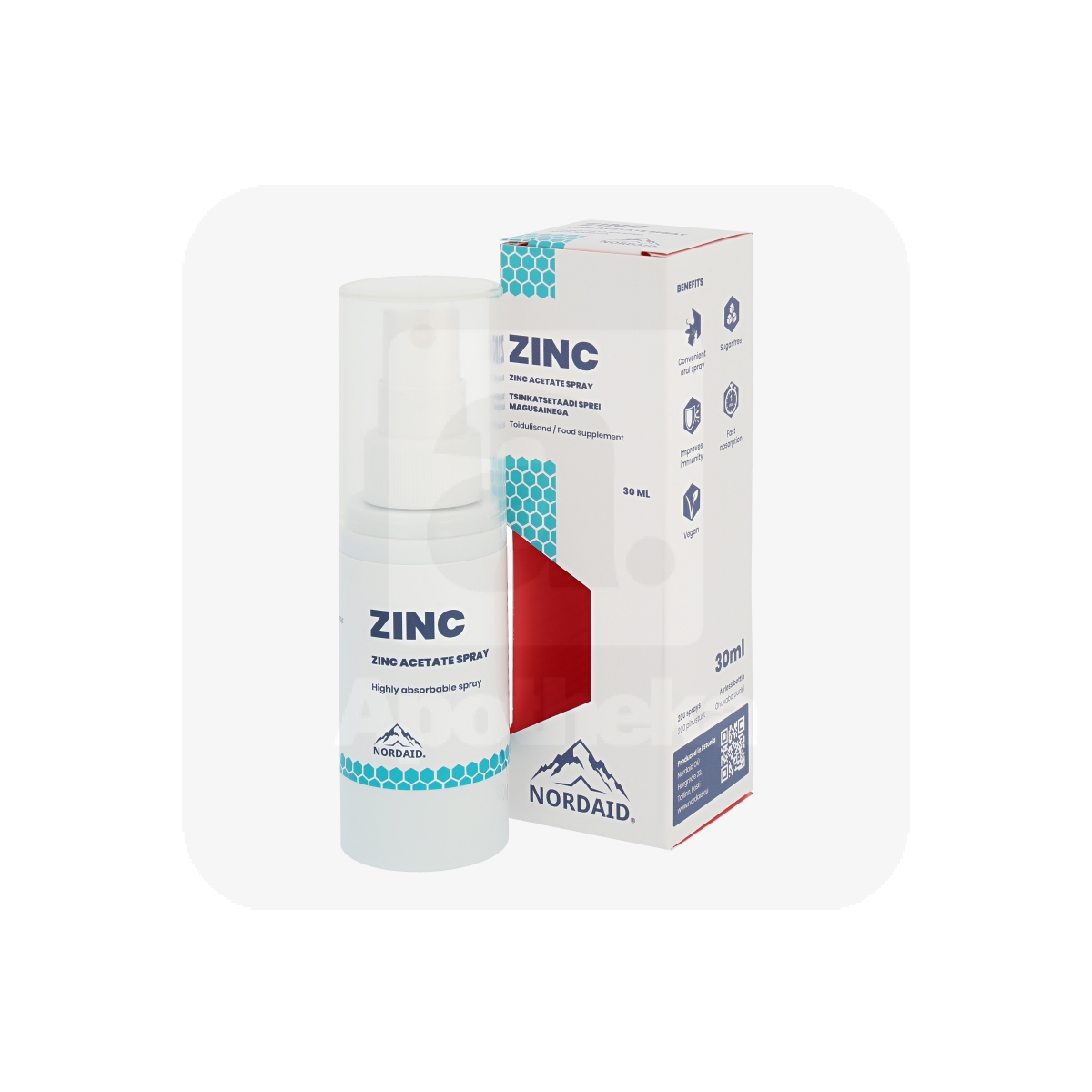 NORDAID ZINC SUUKAUDNE TSINKATSETAADI SPREI 30ML - Изображение товара