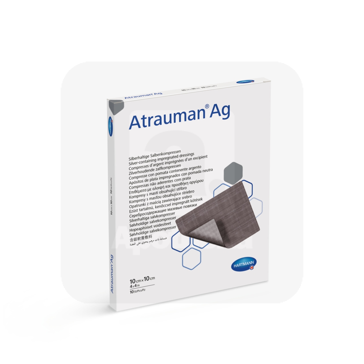 ATRAUMAN AG SALVSIDE STER 10X10CM N10 /499573/