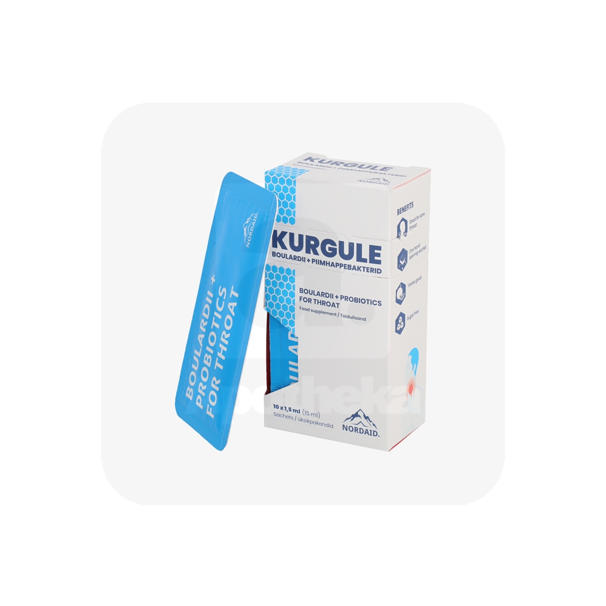 NORDAID BOULARDII+ PIIMHAPPEBAKTERID KURGULE 15ML - Изображение товара