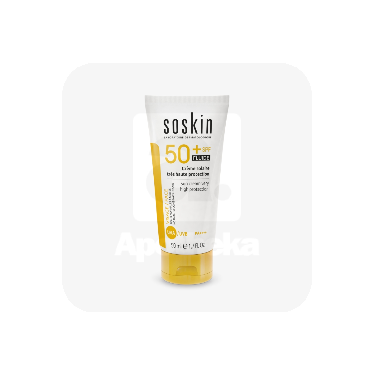 SOSKIN PARIS PÄIKSEKAITSEKREEM NÄOLE JA KEHALE SPF50+ 50ML - Изображение товара