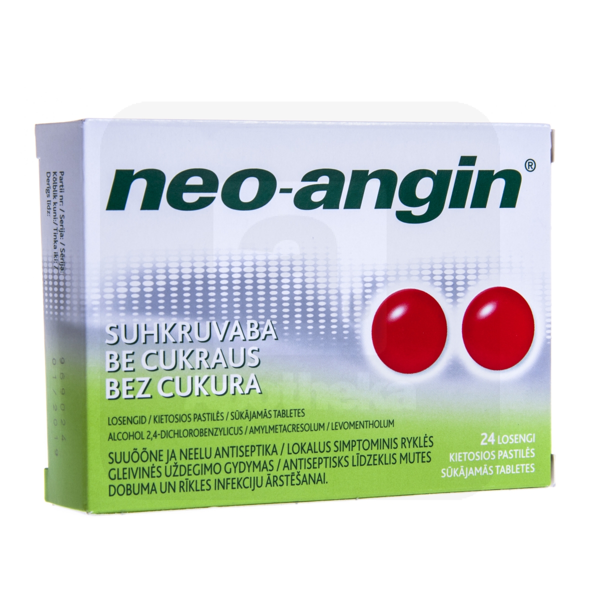 NEO-ANGIN SUHKRUVABA LOSENG 0,6MG+1,2MG+5,72MG N24 - Изображение товара