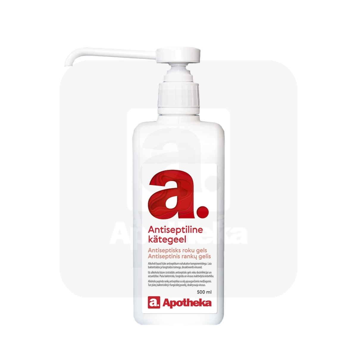 A. ANTISEPTILINE KÄTEGEEL PUMBAGA 500ML - Изображение товара 1