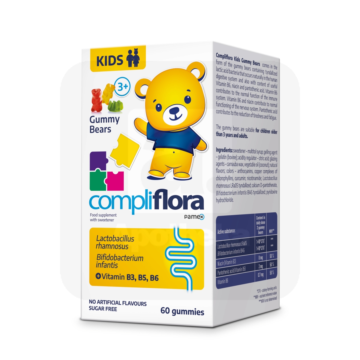 COMPLIFLORA KIDS GUMMY BEARS KUMMIKARUD N60 - Изображение товара