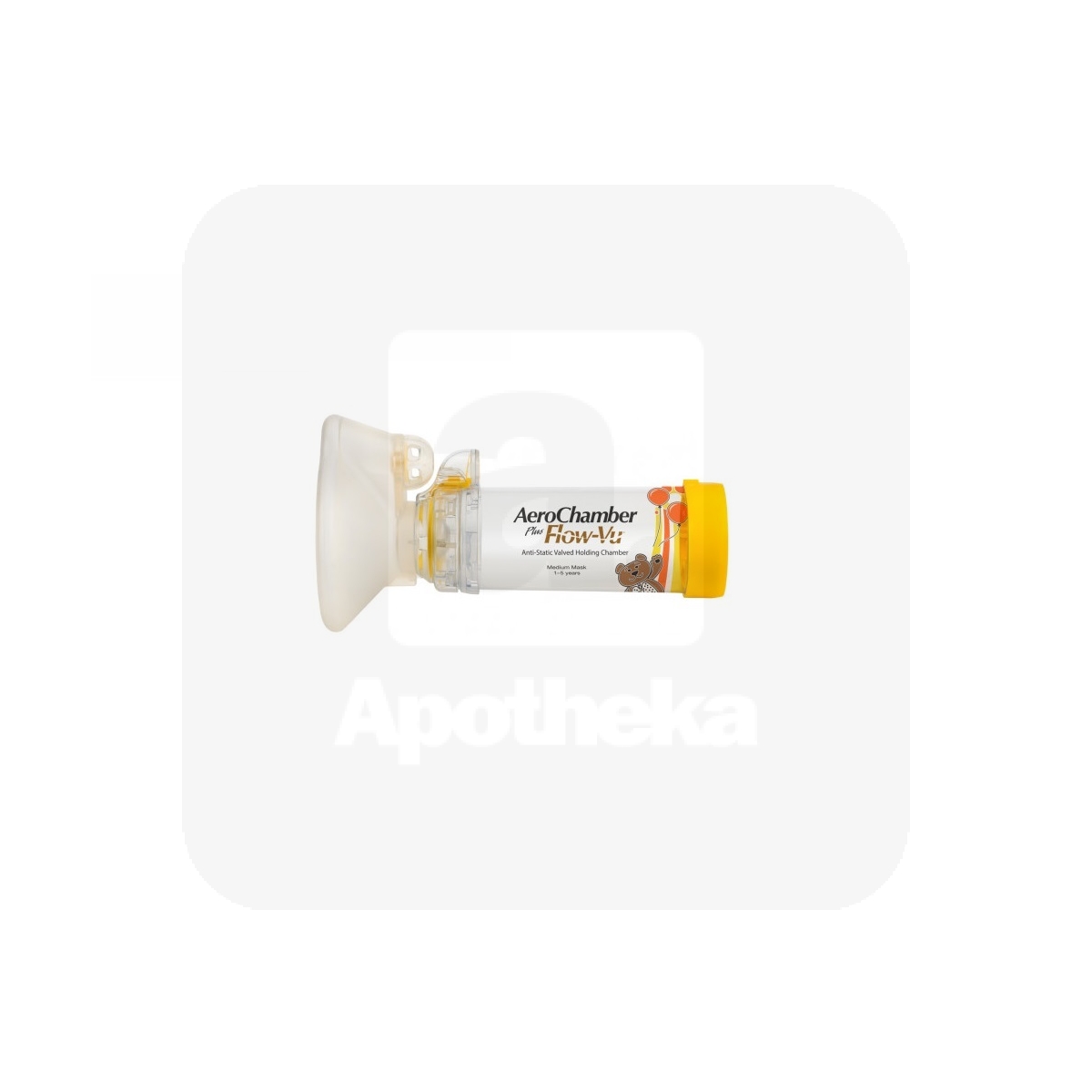 AEROCHAMBER PLUS FLOW-VU KESKMISE MASKIGA VAHEMAHUTI 1-5 AASTAT - Изображение товара