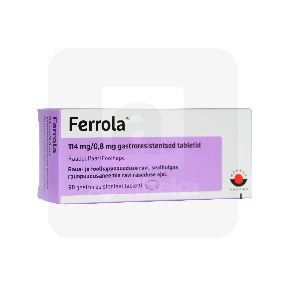 FERROLA GASTRORESIST TBL 114MG+0,8MG N50 - Изображение товара