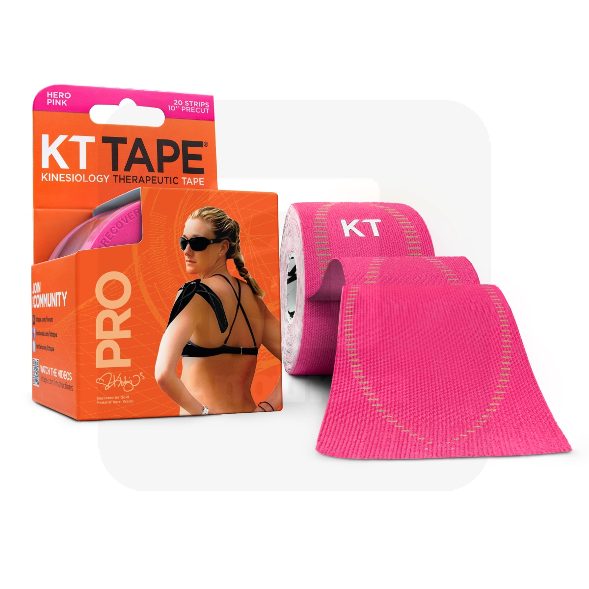 KT TEIP PRO NEON (EELLÕIGATUD 5M, 20 STRIP) ROOSA - Изображение товара