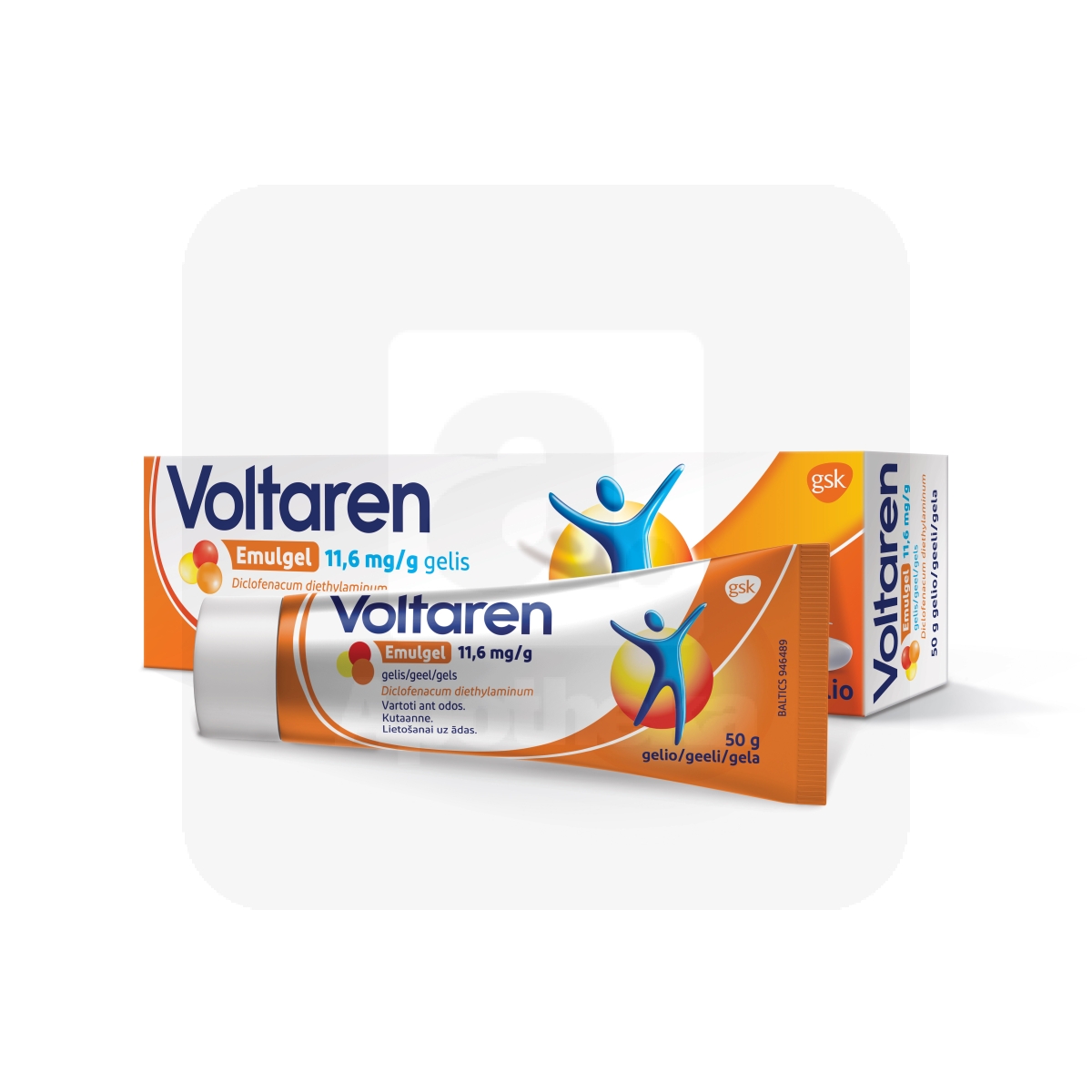 VOLTAREN EMULGEL GEEL 11,6MG/G 50G - Изображение товара