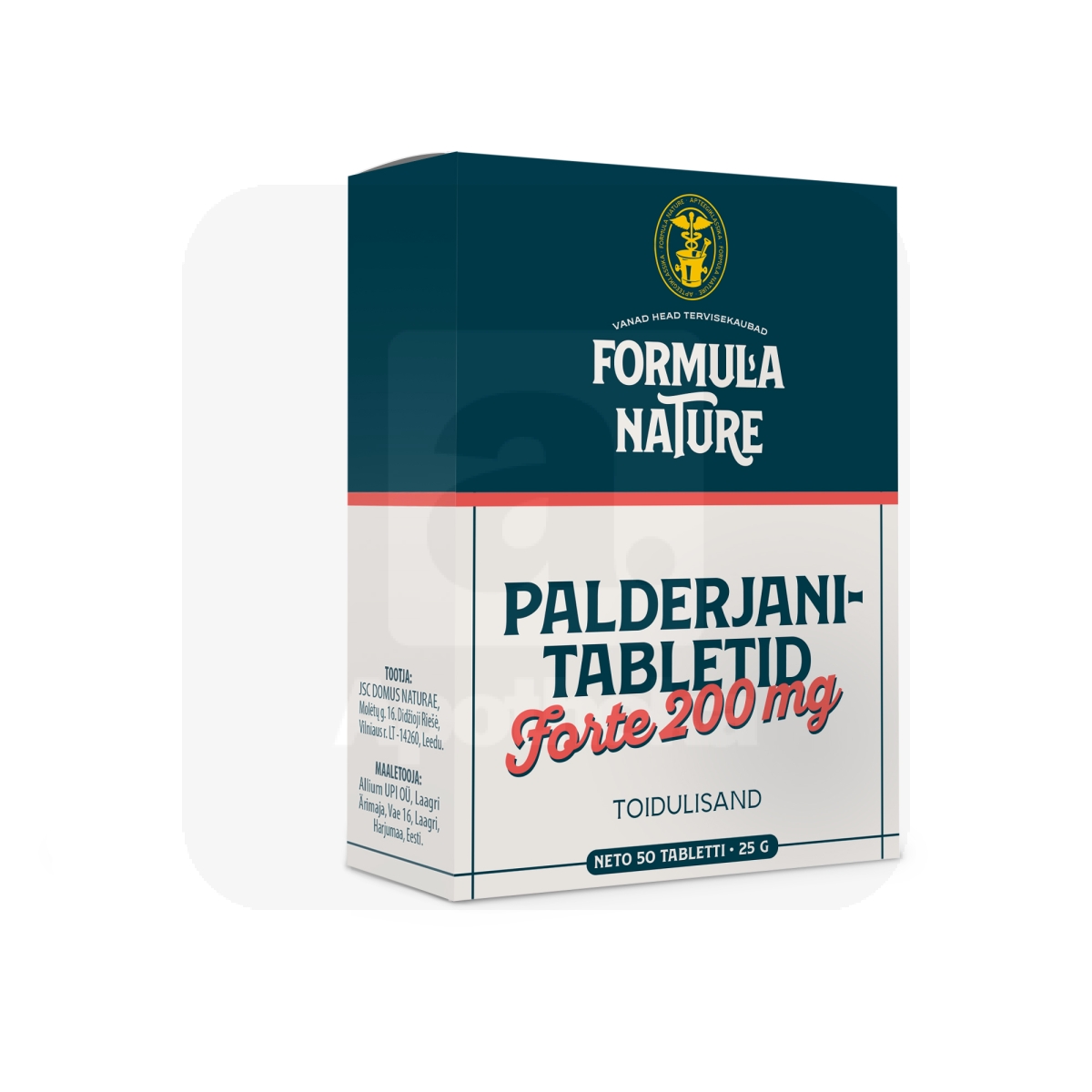 FORMULA NATURE PALDERJANITABLETID FORTE 200MG N50 - Изображение товара