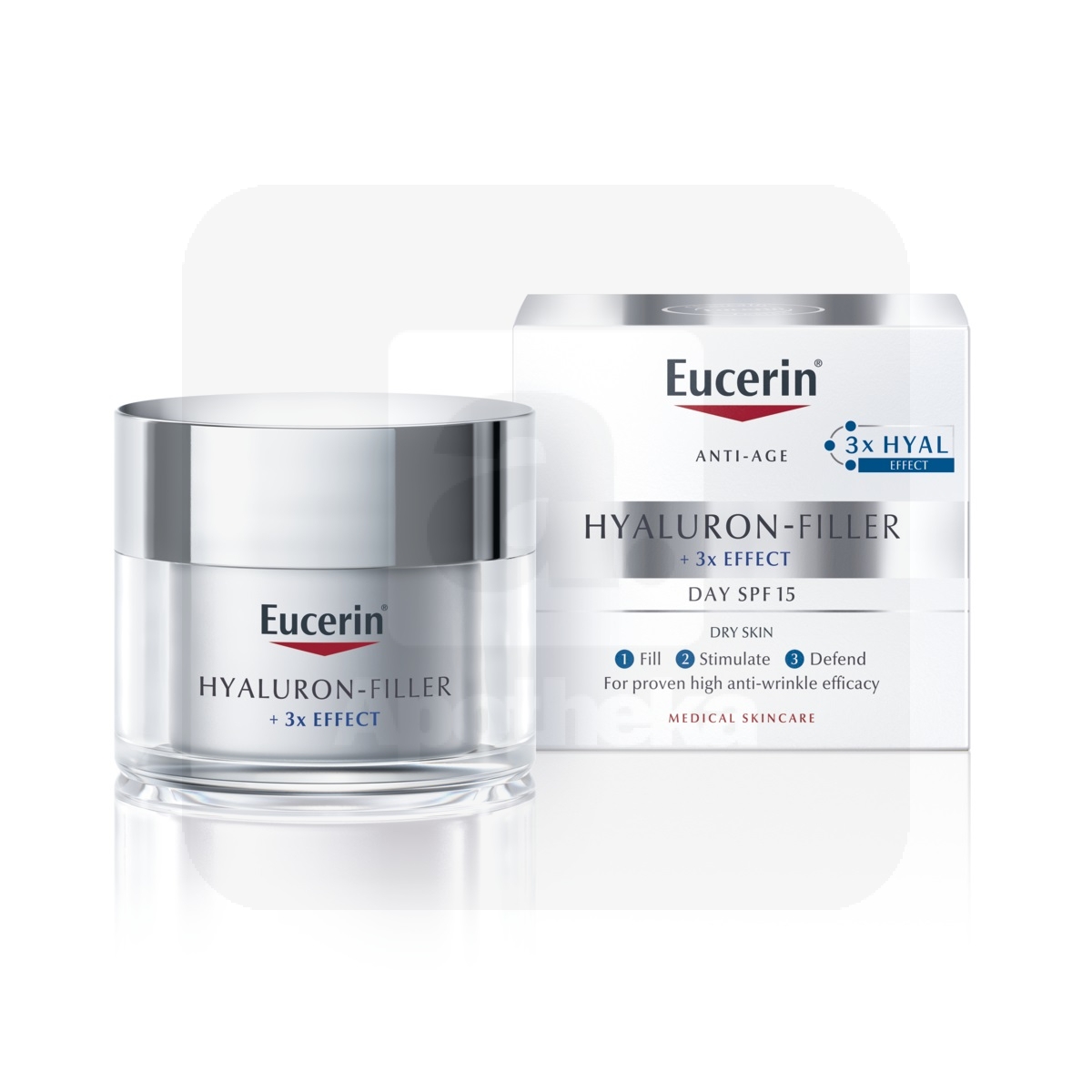 EUCERIN HYALURON-FILLER PÄEVAKREEM KUIVALE NAHALE SPF15 50ML - Изображение товара