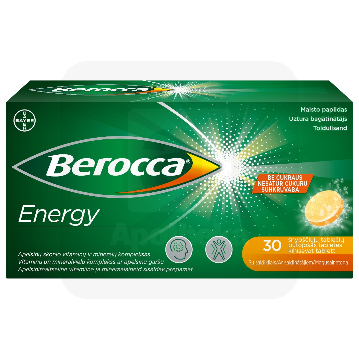 BEROCCA ENERGY KIHISEVAD TABLETID N30 - Изображение товара