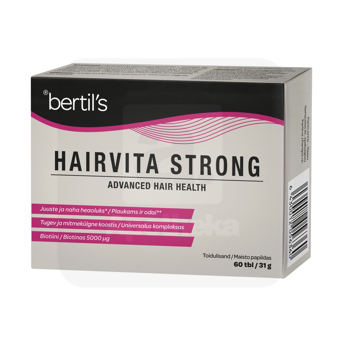 BERTILS HAIRVITA STRONG TABLETID N60 - Изображение товара