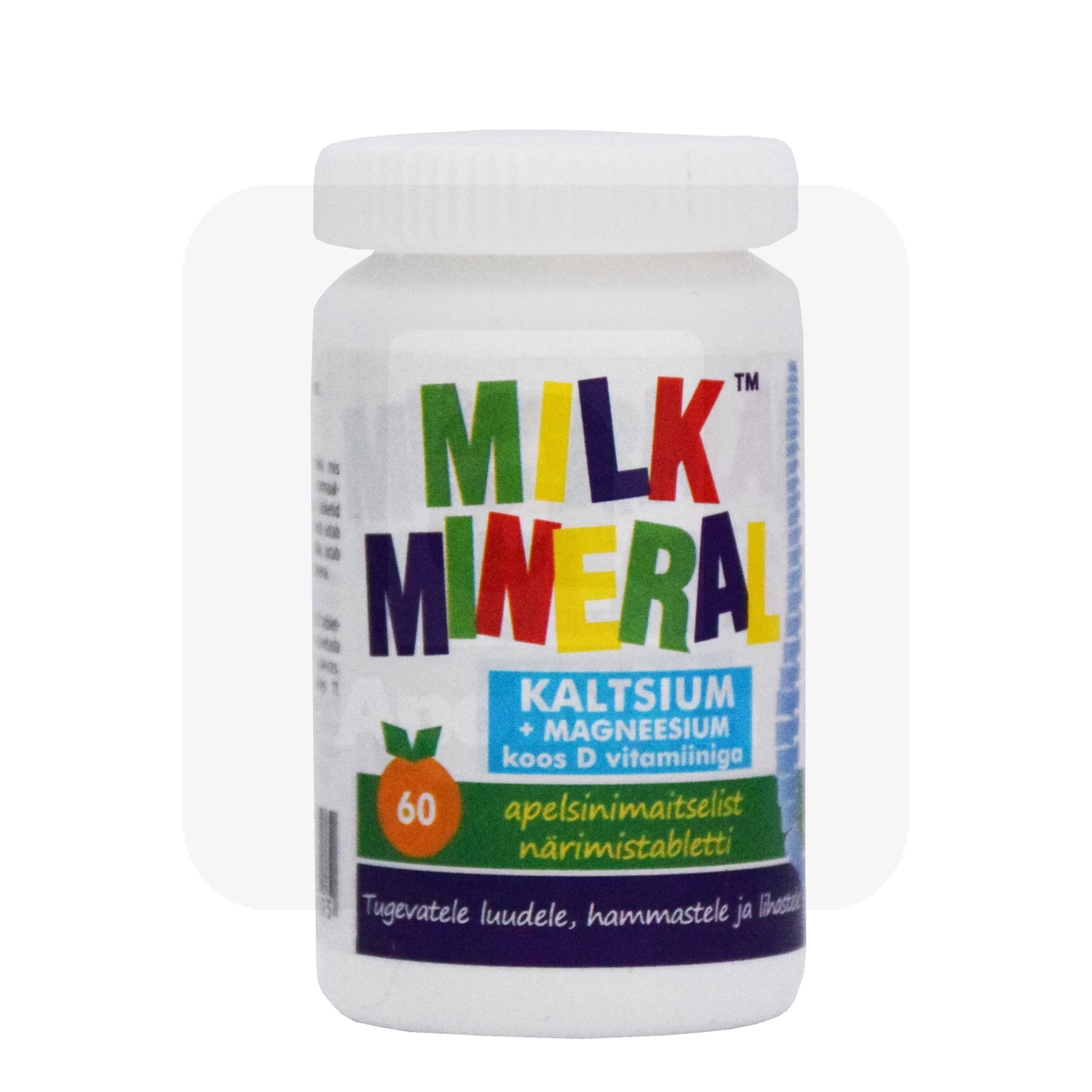 NEW NORDIC MILK MINERAL (CA+MG) TBL N60 APELSINIMAITSELISED - Изображение товара