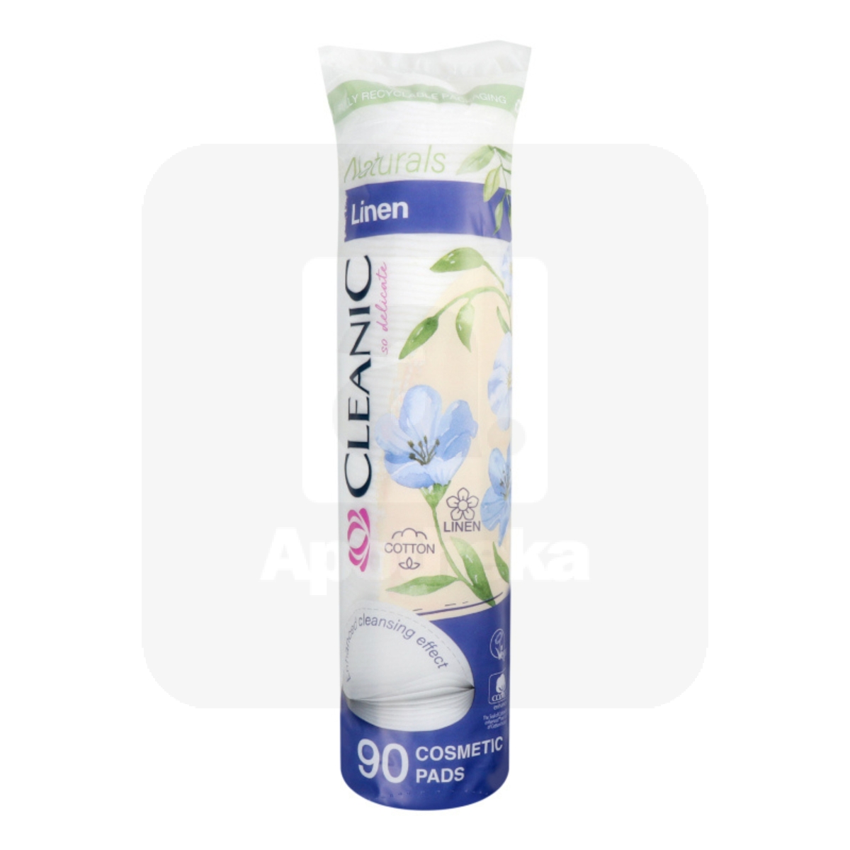 CLEANIC NATURALS LINEN VATIPADJAD N90 - Изображение товара