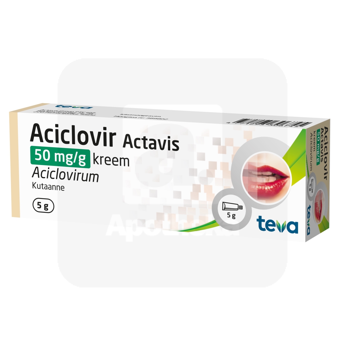 ACICLOVIR ACTAVIS KREEM 50MG/G 5G - Изображение товара