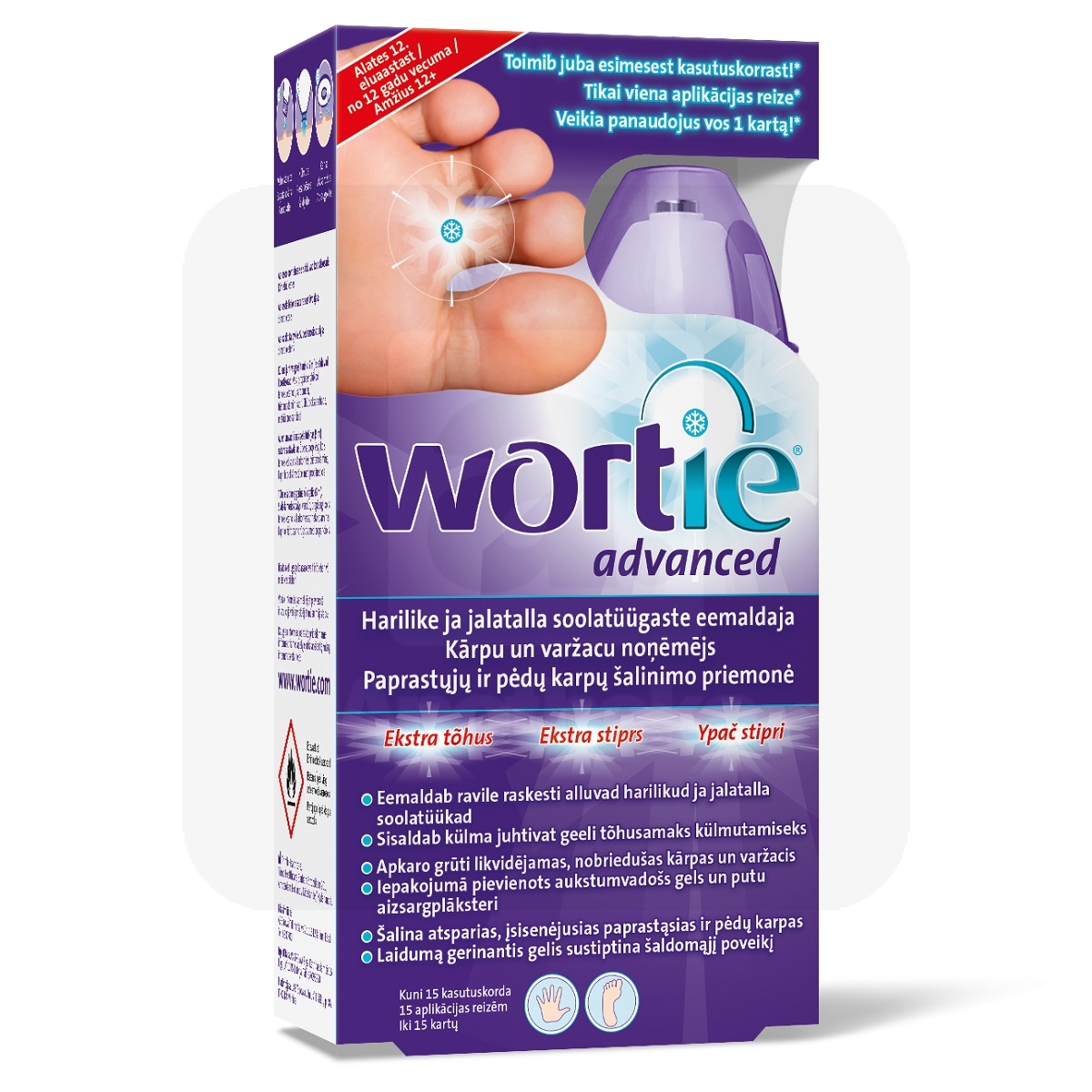 WORTIE ADVANCED SOOLATÜÜGASTE EEMALDAJA 50ML - Изображение товара