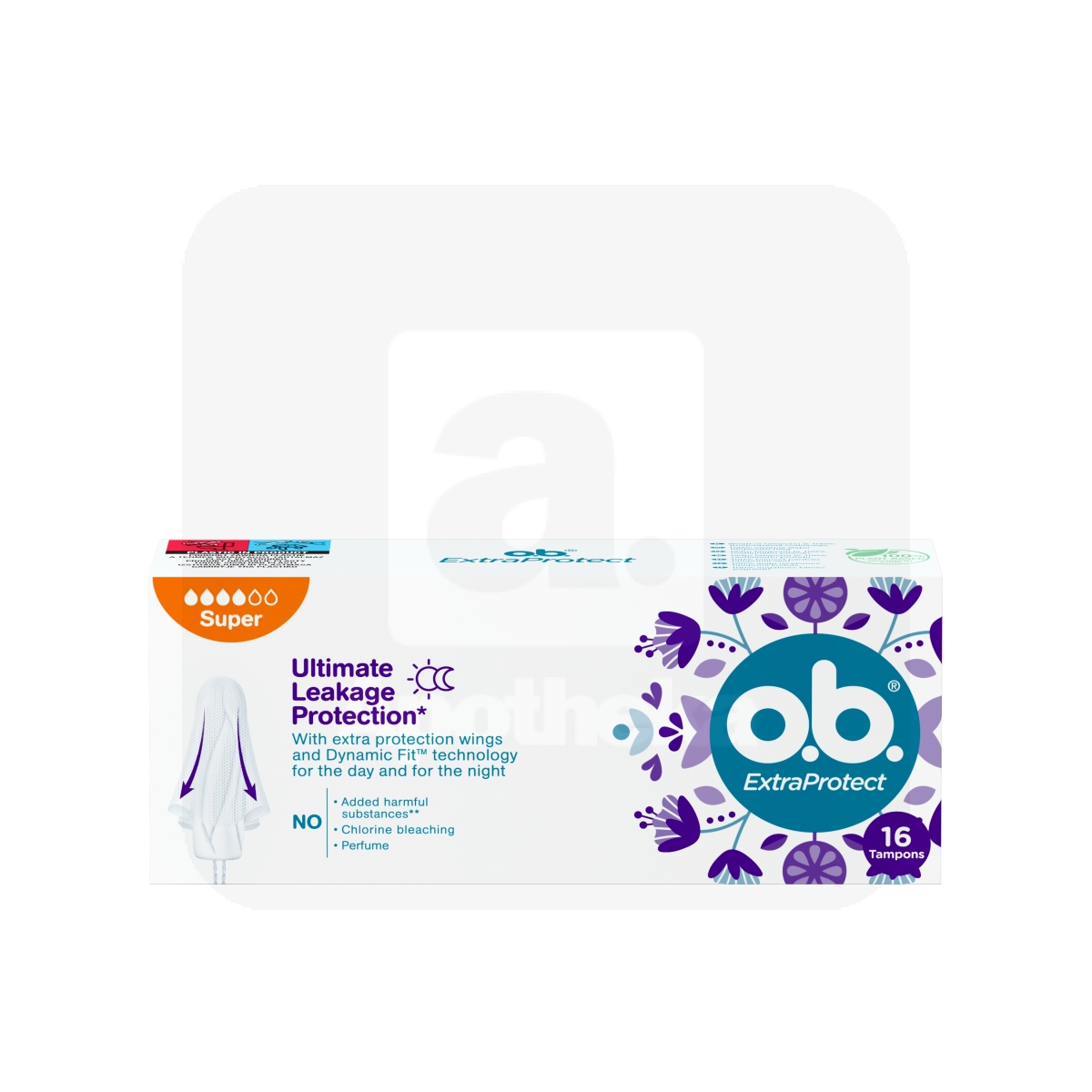 O.B. HÜG TAMPOONID EXTRA PROTECT SUPER N16 - Изображение товара