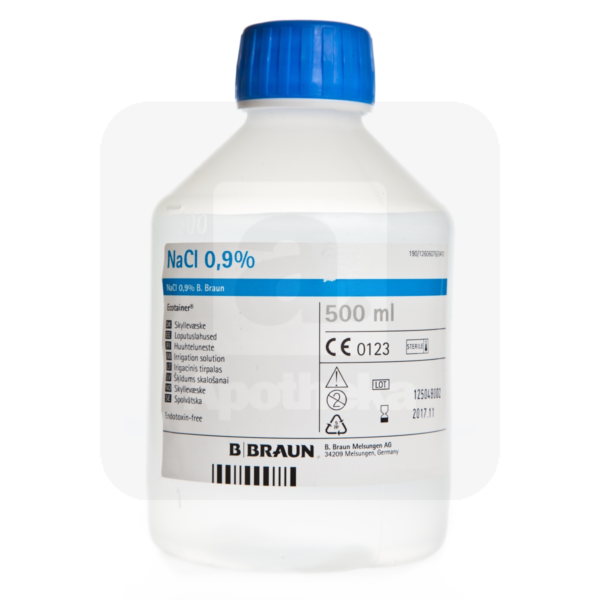 NATRII CHLORIDUM SOL 0,9% 500ML (LOPUTUSLAHUS) (B.B.) - Изображение товара
