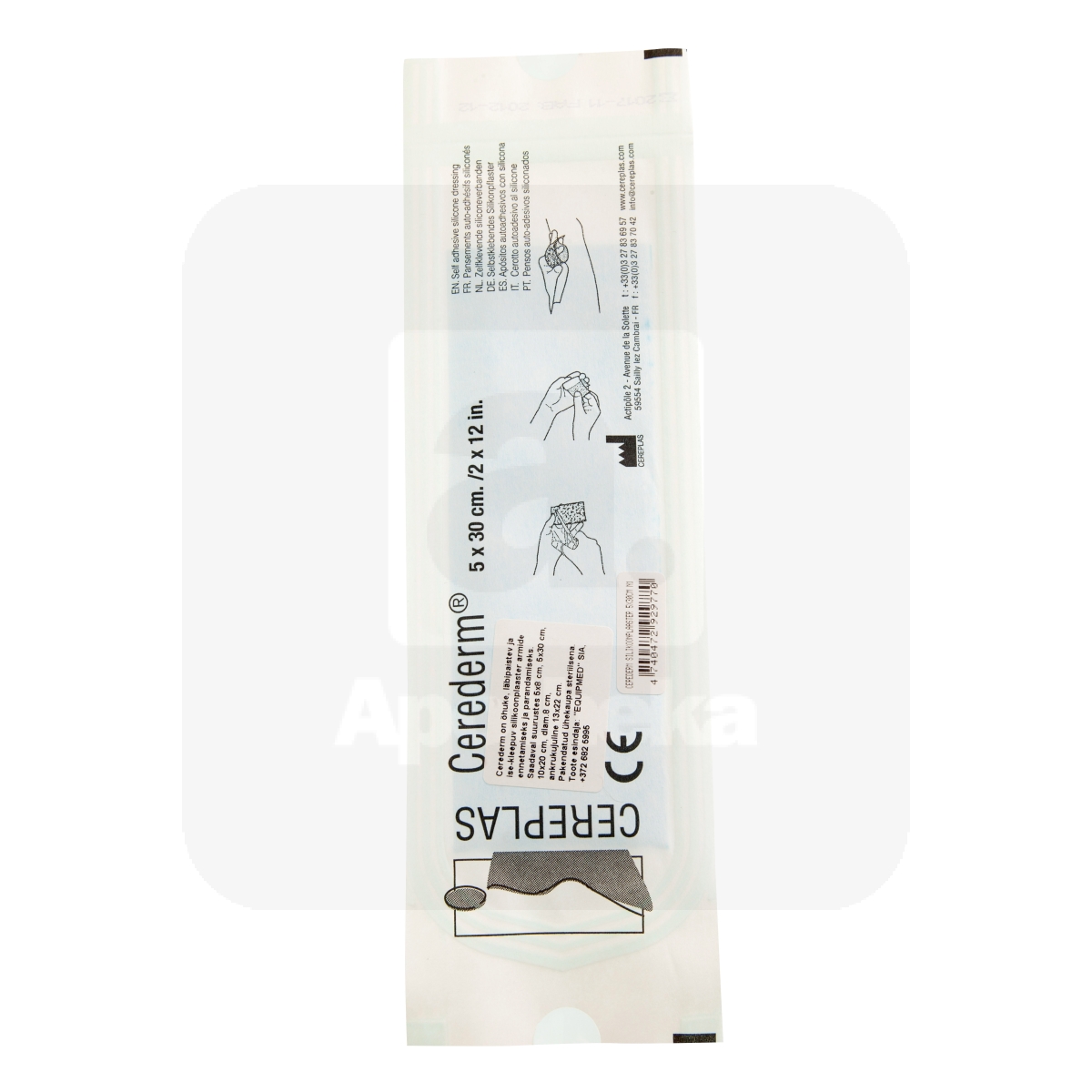 CEREDERM SILIKOONPLAASTER 5X30CM N1 - Изображение товара