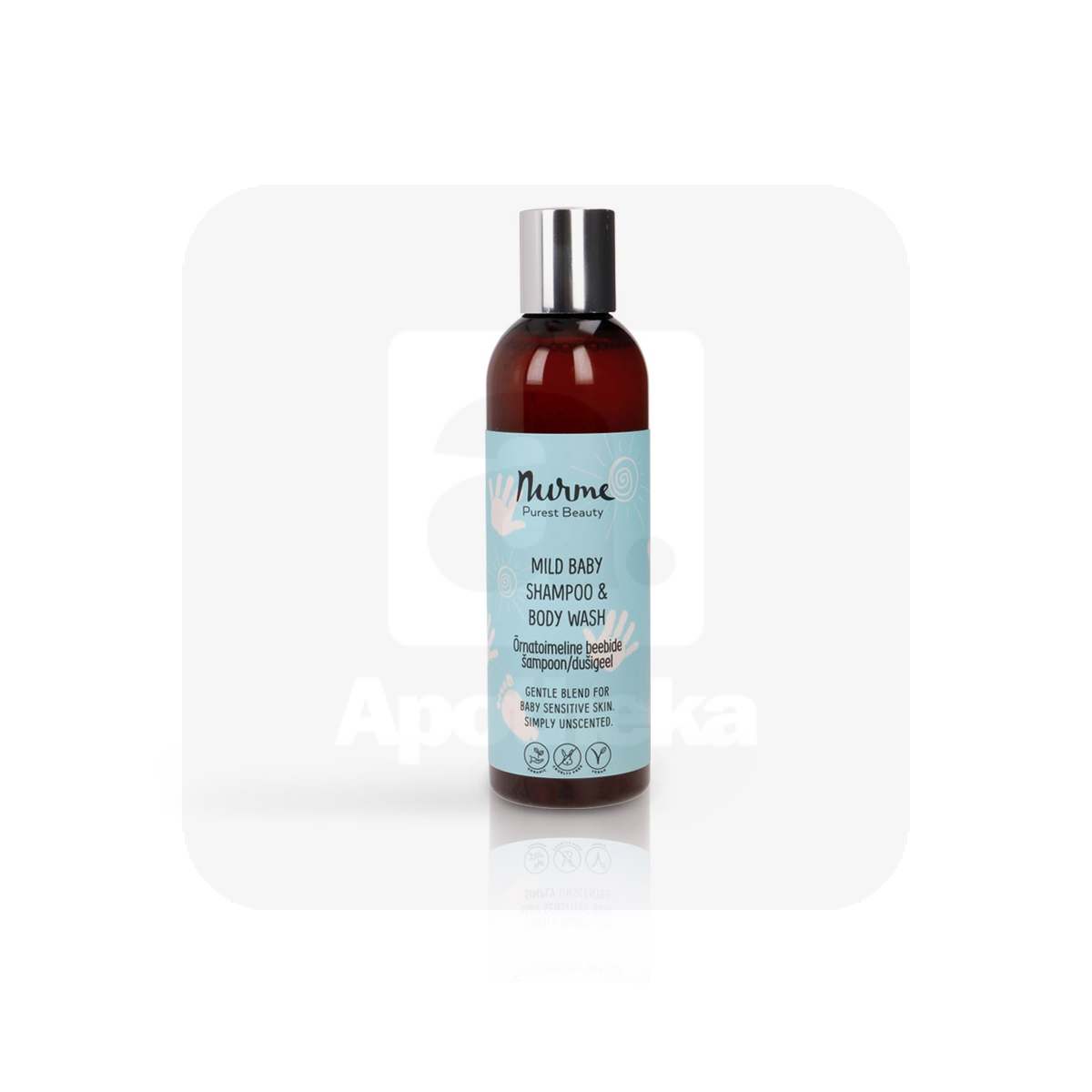 NURME SHAMPOON/DUSHIGEEL ÕRNATOIMELINE BEEBIDE 200ML - Изображение товара