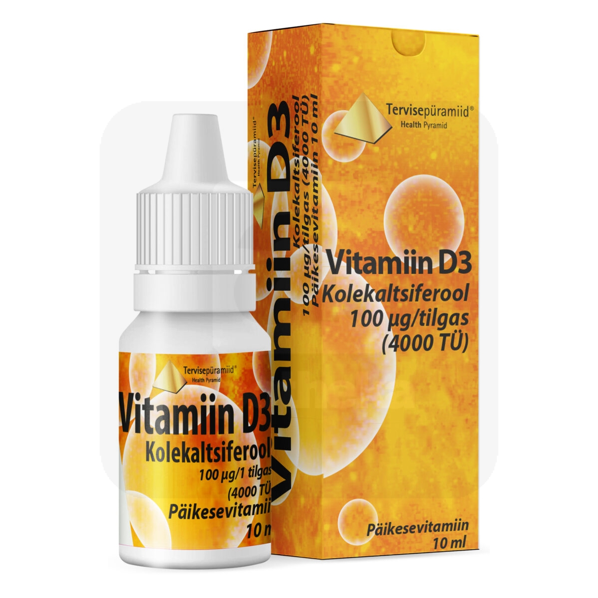 TERVISEPÜRAMIID VIT. D3 TILGAD 100MCG/TILGAS 10ML - Изображение товара
