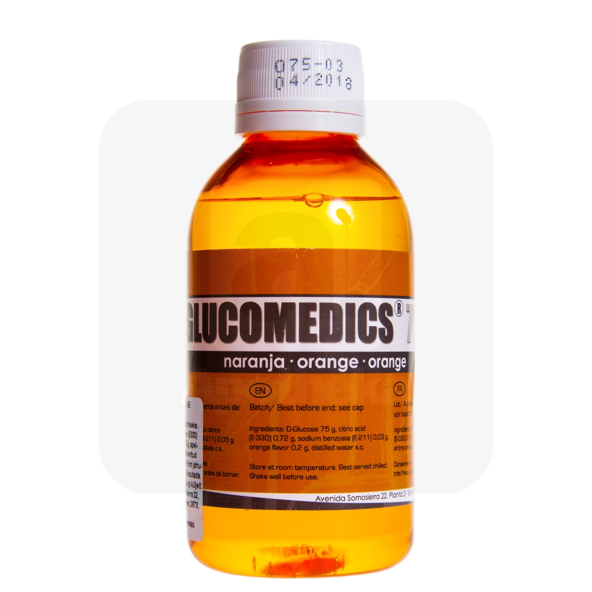 GLUCOMEDICS GLÜKOOSIJOOK 75G/200ML APELSINIMAITSELINE - Изображение товара
