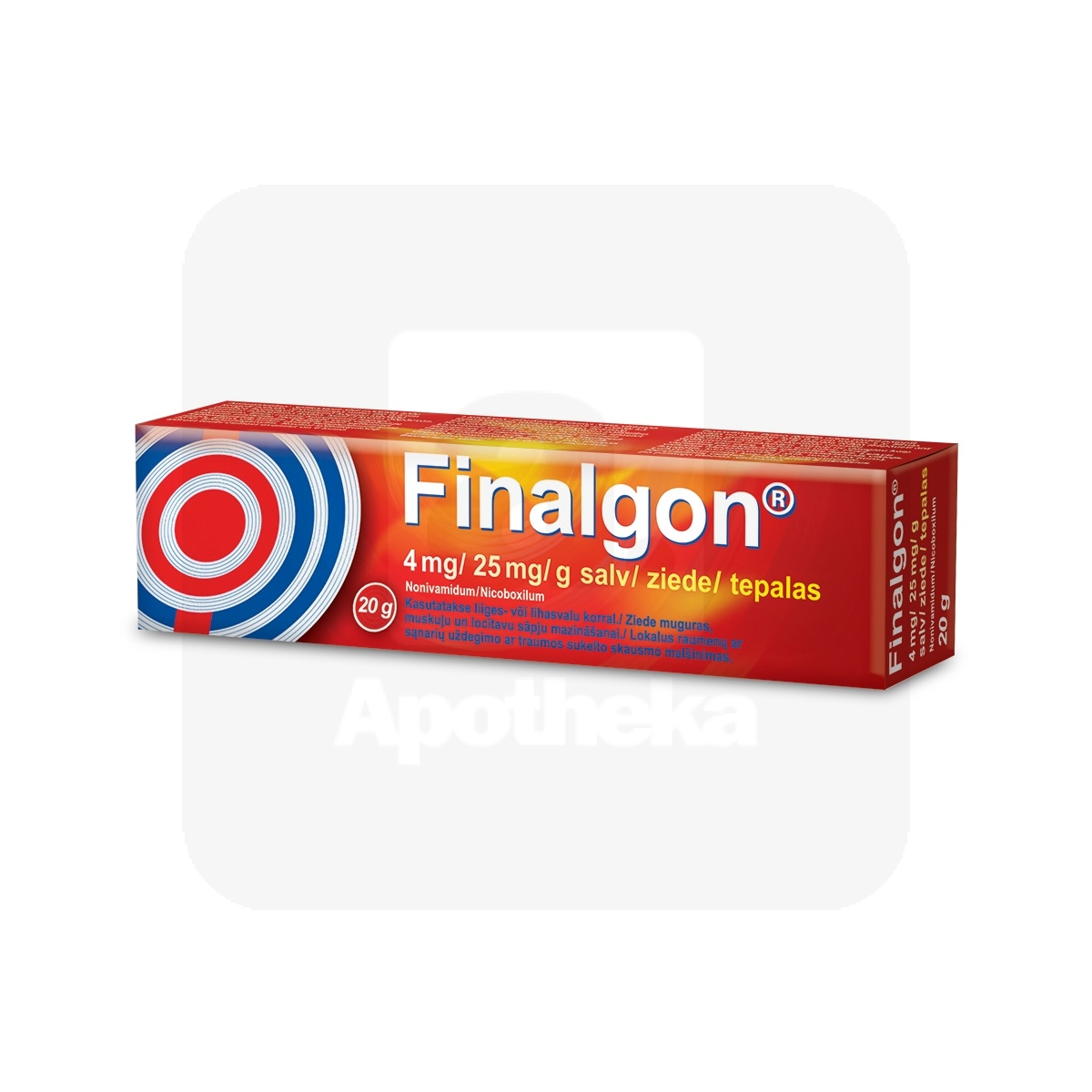 FINALGON SALV 25MG+4MG/G 20G - Изображение товара