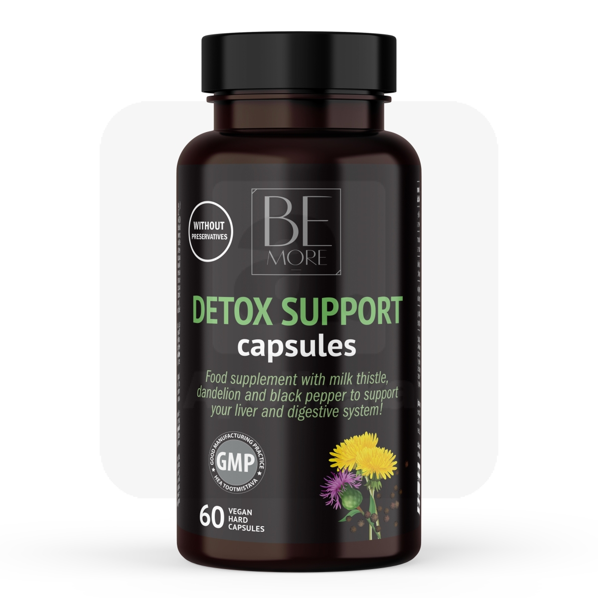 BE MORE DETOX SUPPORT KAPSLID N60 - Изображение товара