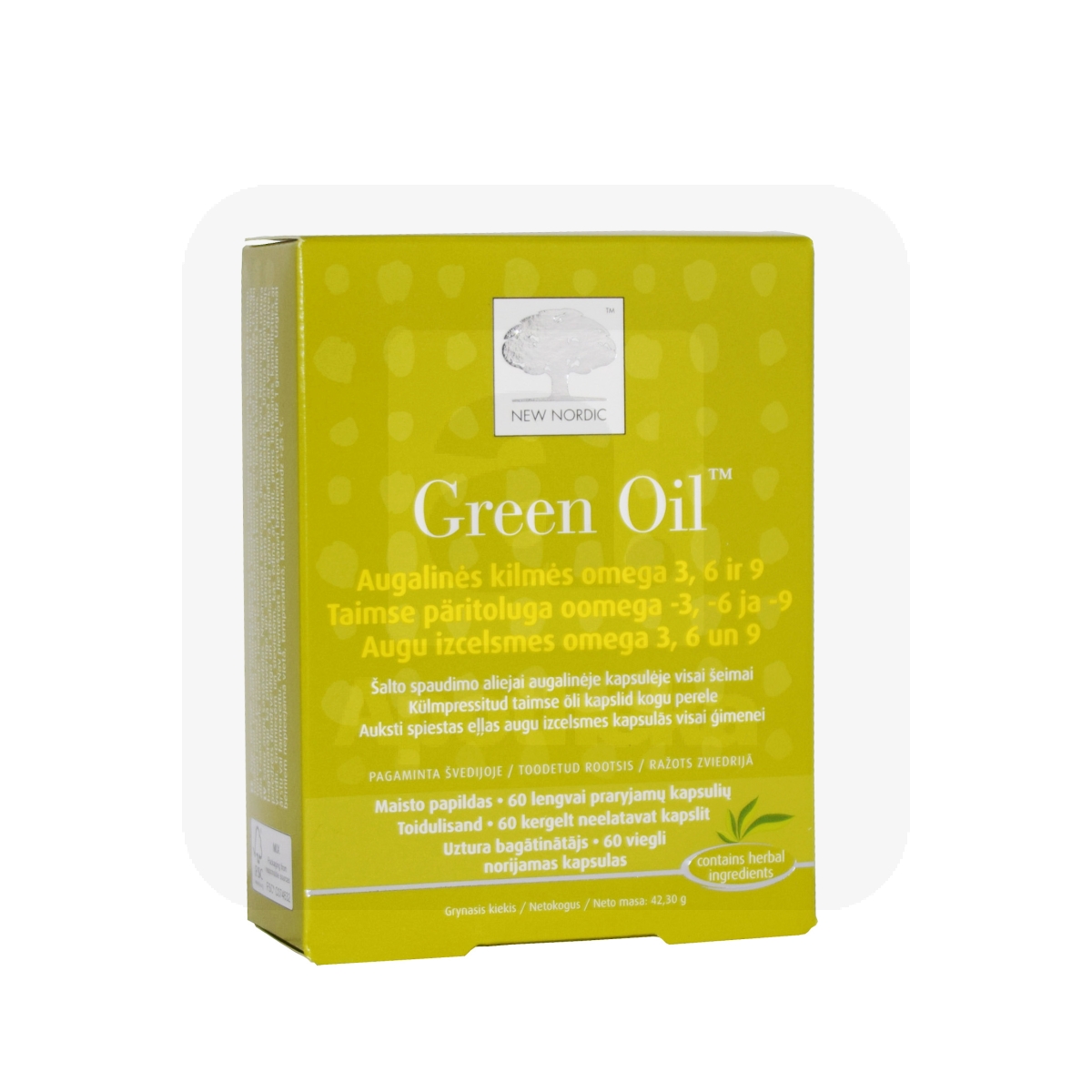 NEW NORDIC GREEN OIL CAPS N60 - Изображение товара