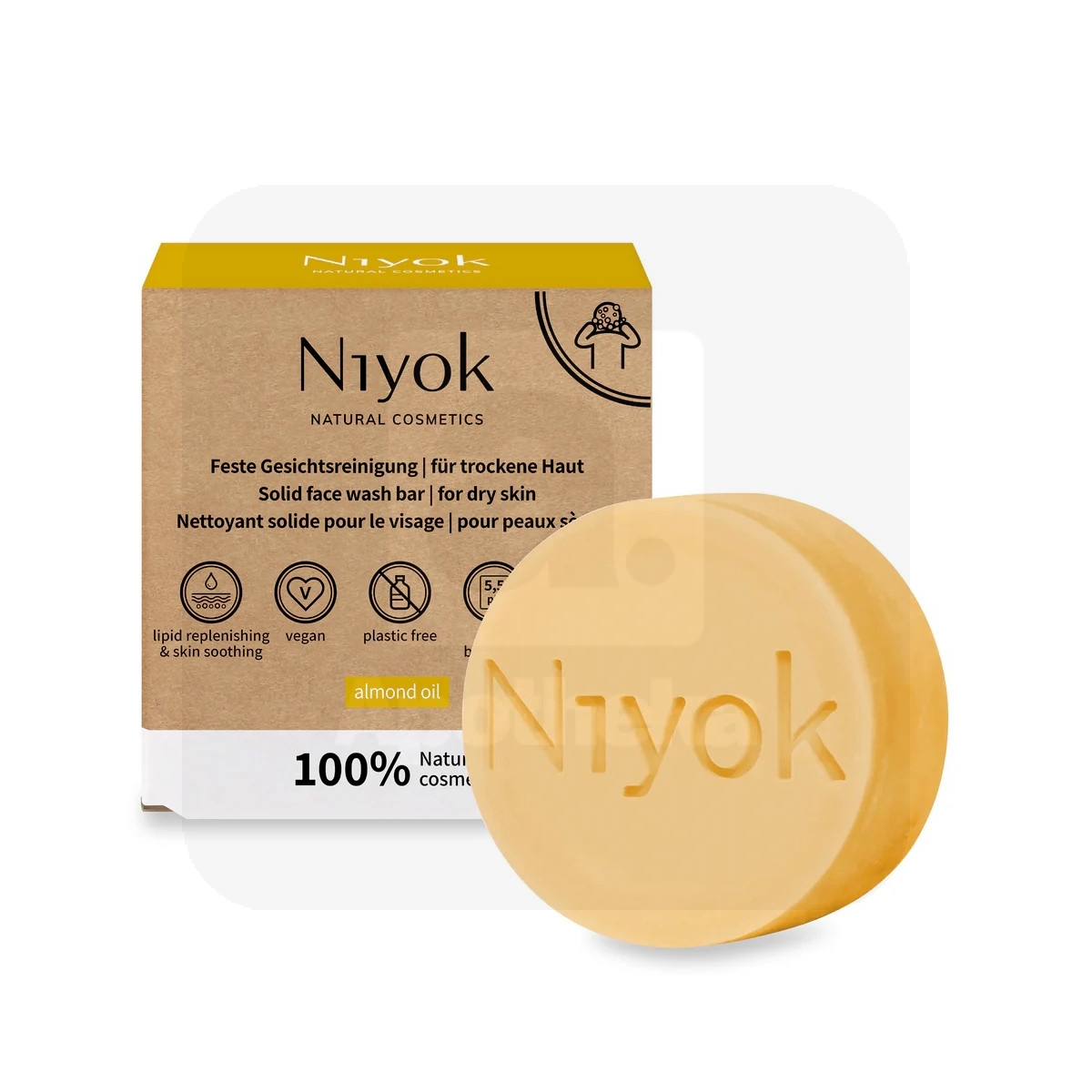 NIYOK TAHKE NÄOPUHASTUSVAHEND KUIVALE NAHALE 80G - Изображение товара