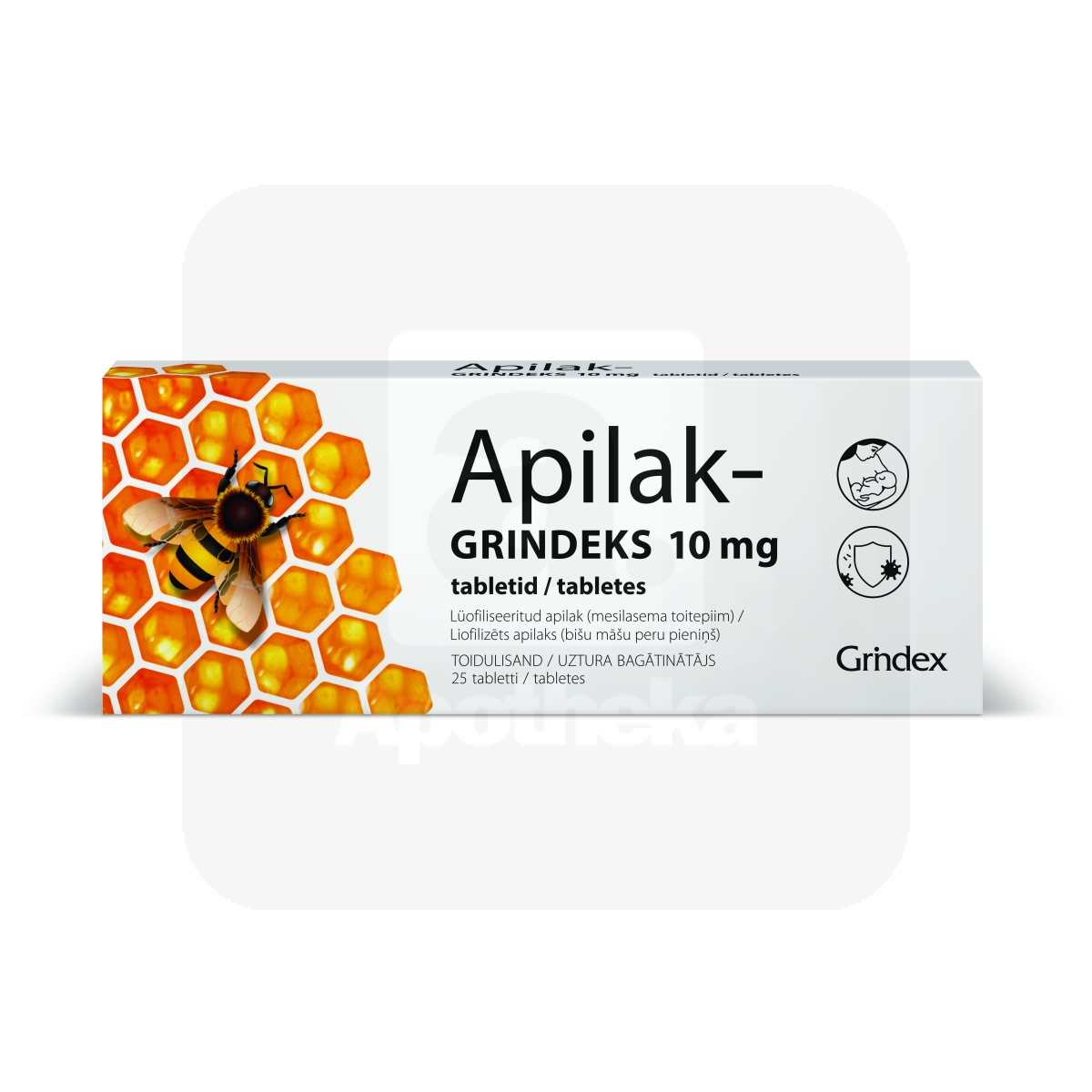 APILAK-GRINDEKS TBL 10MG N25