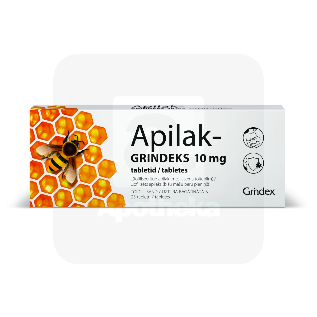 APILAK-GRINDEKS TBL 10MG N25 - Изображение товара