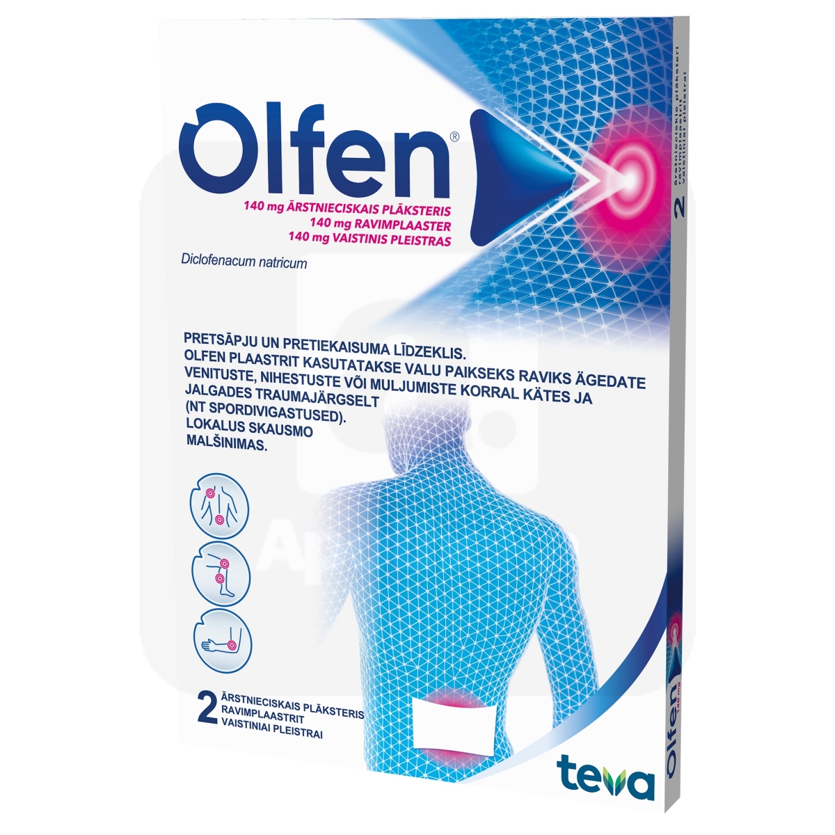 OLFEN RAVIMPLAASTER 140MG N2 - Изображение товара