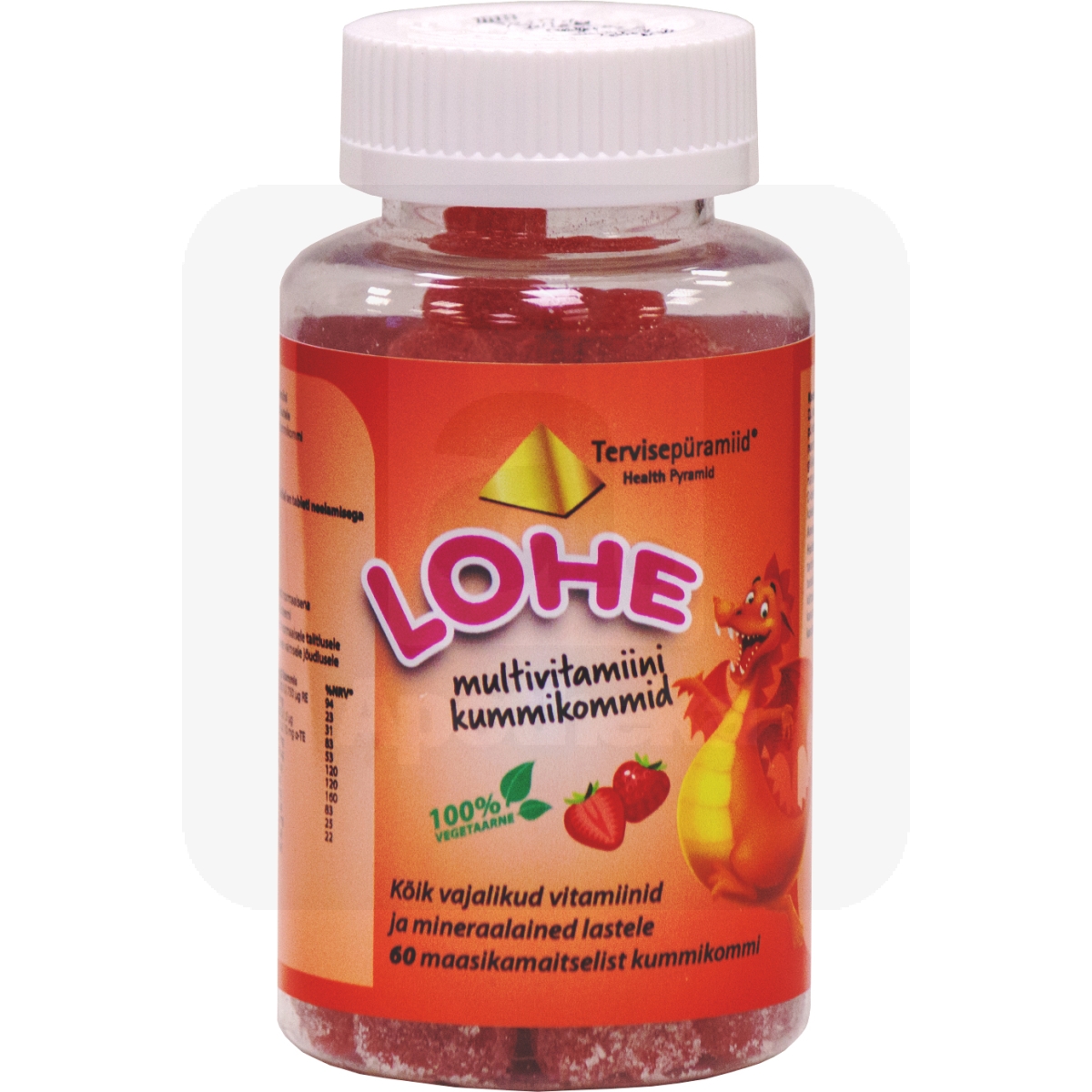 TERVISEPÜRAMIID LOHE MULTIVITAMIINI KUMMIKOMMID N60 - Изображение товара