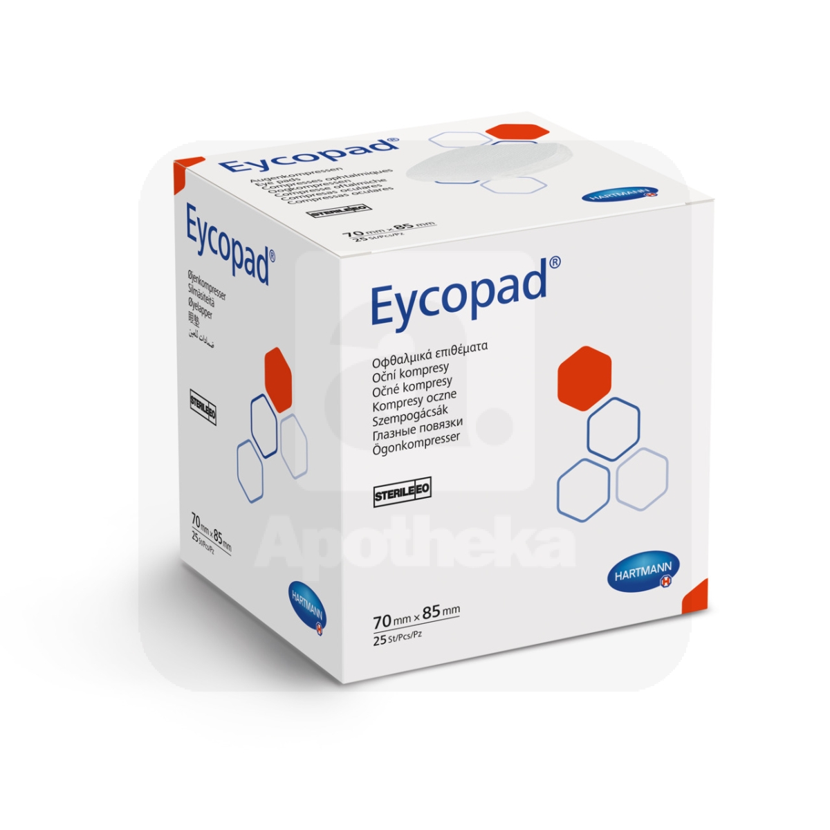 EYCOPAD SILMASIDE STERIILNE 70X85MM N25 /417540/ - Изображение товара