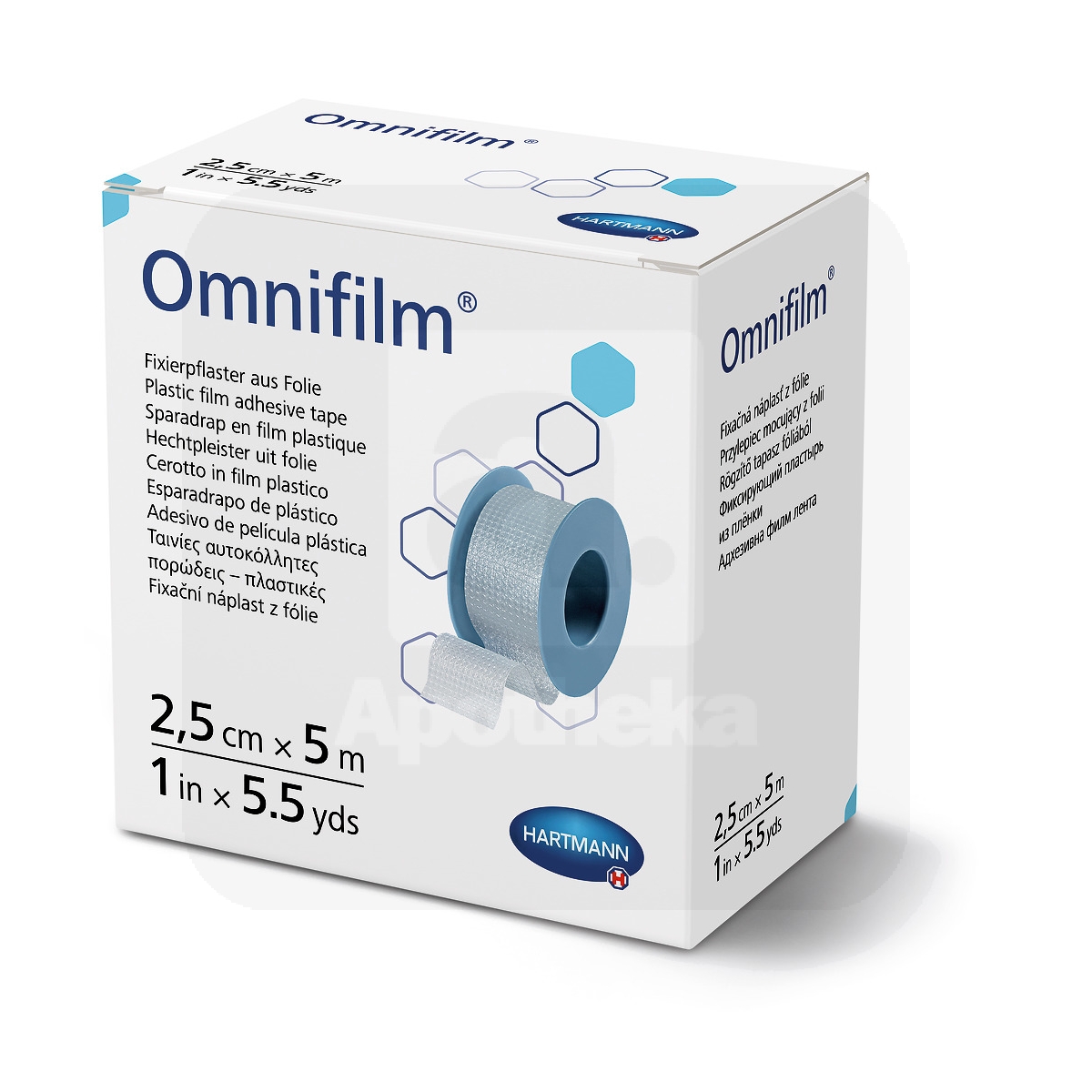 OMNIFILM RULLPLAASTER LÄBIPAISTEV 2,5CMX5M /900434/ - Изображение товара